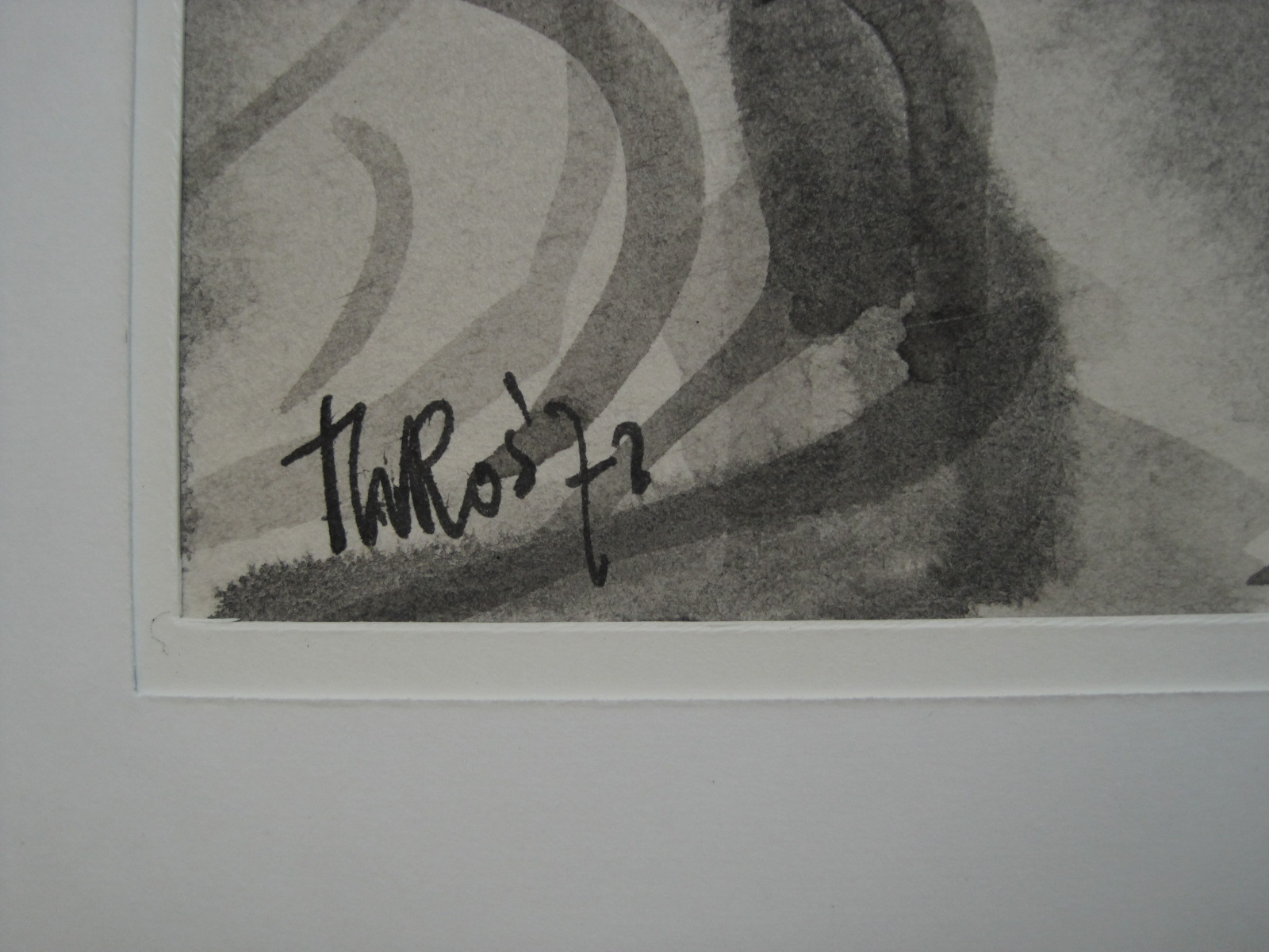 Theo Ros - Intrigerende Sepia "persoon in maanlicht in de sneeuw" gesigneerd kopen? Bied vanaf 1!