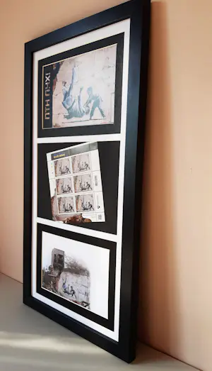 Banksy - FCK PTN! Banksy ingelijst - Complete set kopen? Bied vanaf 100!