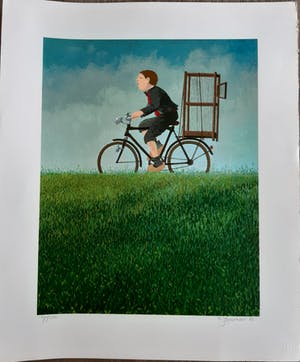 Dolf Zwerver - jongeman op fiets kopen? Bied vanaf 100!