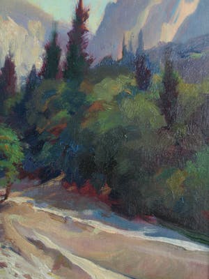 Klaas Pijlman - Olieverf op canvasboard ,”Droge rivier, Italië” - ingelijst – 1983 kopen? Bied vanaf 30!