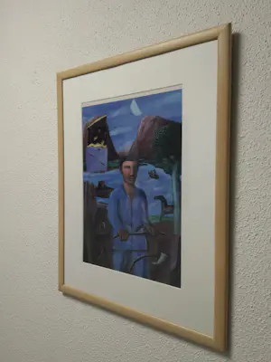 Gorki Bollar - ''Landschap met figuur'', 1992 kopen? Bied vanaf 45!