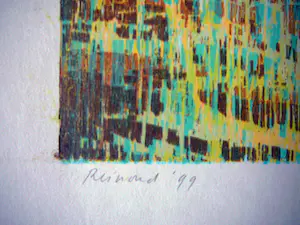 Reinoud Kuipers - Het witte huis - grote houtsnede 1999- kopen? Bied vanaf 45!