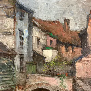 Walter Neuhof - Stadsgezicht met watergang kopen? Bied vanaf 60!