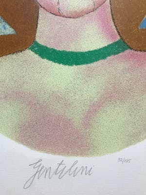 Franco Gentilini - Originele kleurenlitho - 32/125 - Gesigneerd kopen? Bied vanaf 1!