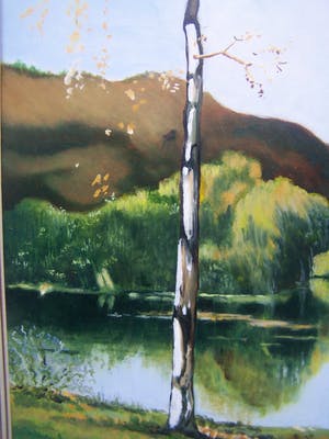 Niet of onleesbaar gesigneerd - Berken aan het water Joop de Graaf(1983-1911) kopen? Bied vanaf 1!