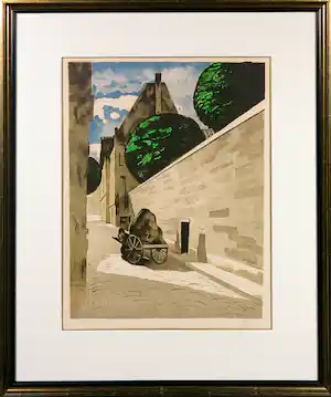 Man Ray - Litho, Rue Ferrou - Ingelijst verkauft für € 560!