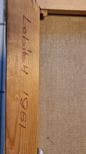 Tonny Ros - Straßengassen Ölgemelde 1961 in Lobith kopen? Bied vanaf 300!