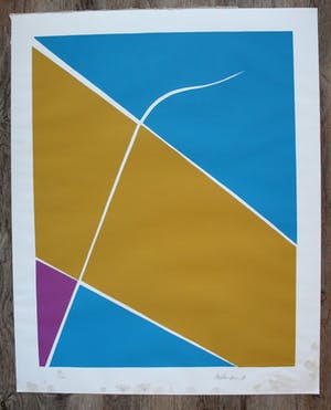 Richard Mortensen - zeefdruk: abstract - 1981 kopen? Bied vanaf 49!