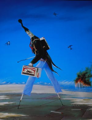 Hans Kanters - ingekleurde tekening , met opdracht, ingelijst - incl. 2 boeken kopen? Bied vanaf 195!