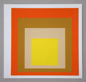 Josef Albers - Yes Sir, 1977 - Zeefdruk in beperkte oplage kopen? Bied vanaf 150!