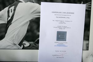 Pim Westerweel - 'Vliegende Johan-5' - Johan Cruyff 1971 NEC-Ajax kopen? Bied vanaf 120!