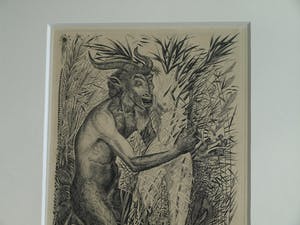 Erik Thorn Leeson - Ingelijste gravure , Pan & Syrinx – 1952 : Prix de Rome Grafische Kunst kopen? Bied vanaf 75!