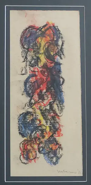 Theo Wolvecamp - Abstracte compositie kopen? Bied vanaf 275!