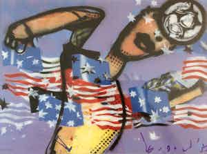 Herman Brood - Zeefdruk, Football Fantasy verkocht voor € 10!