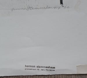 Herman Stammeshaus - Houtsnede - 1957 kopen? Bied vanaf 49!
