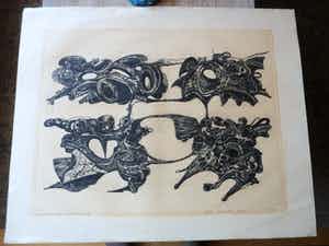 Roger Chailloux - Ets, Titel, 'Inscription d'un mouvement' verkocht voor € 25!