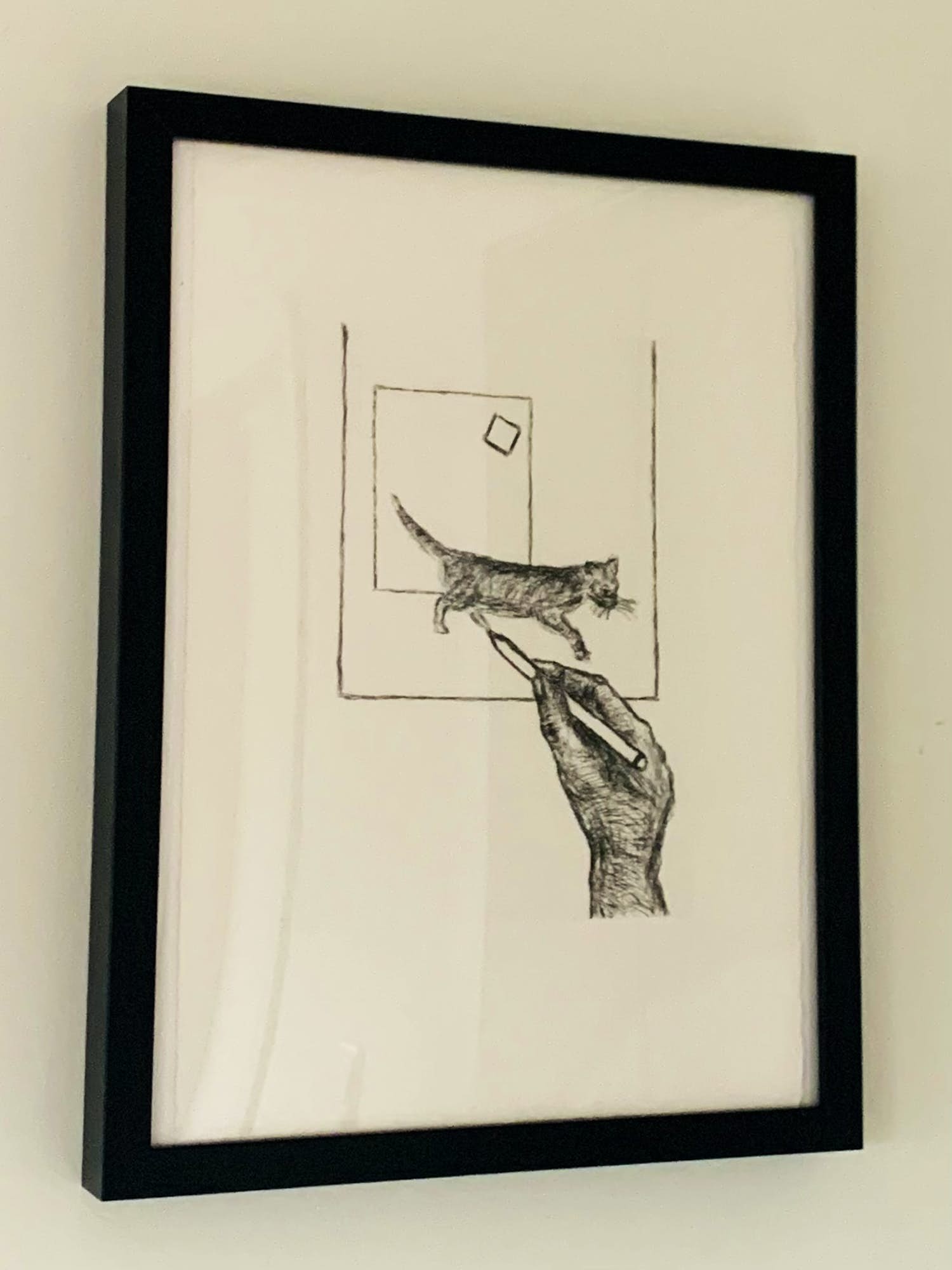 Roger Raveel - Kat in vierkant verkocht voor € 195!