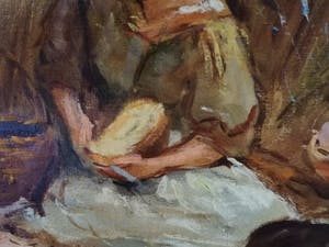 Niet of onleesbaar gesigneerd - Picknick in een korenveld kopen? Bied vanaf 1!