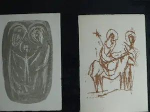 Jozef Bossaert - 63 Grafische werken in map , Thema: Kerst & Nieuwjaar kopen? Bied vanaf 1!