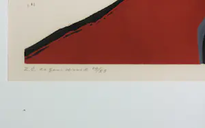 Thijs Buit - Zeefdruk op papier, Landschap II - Ingelijst kopen? Bied vanaf 35!