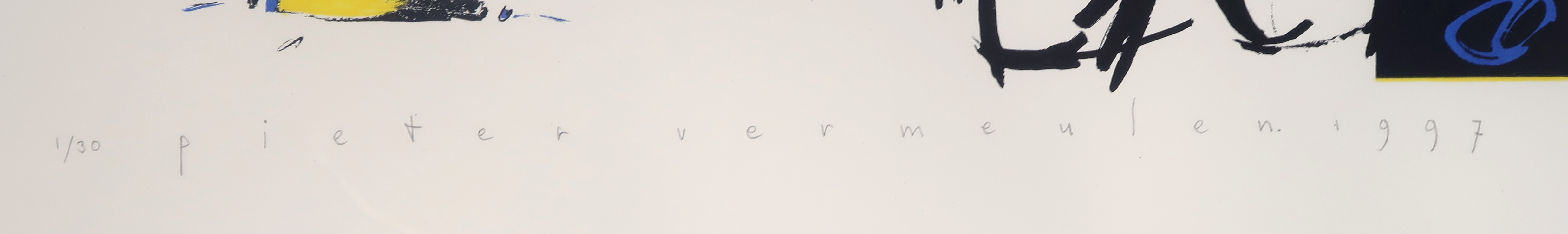 Pieter Vermeulen - Zeefdruk, Z.T. - Ingelijst kopen? Bied vanaf 1!