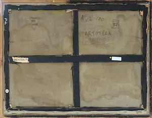 Tjade Witmaar - Olieverf op doek, Spelen(d) met vuur - Ingelijst (Zeer groot) kopen? Bied vanaf 1!