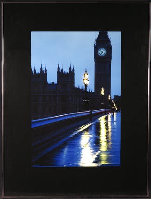 Paul Huf - Foto, Nachtgezicht op de Big Ben - Ingelijst kopen? Bied vanaf 1!