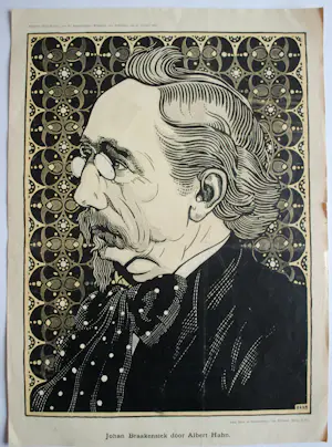 Albert Hahn - Johan Braakensiek, ingelijste litho & extra prent door Louis Raemakers kopen? Bied vanaf 75!