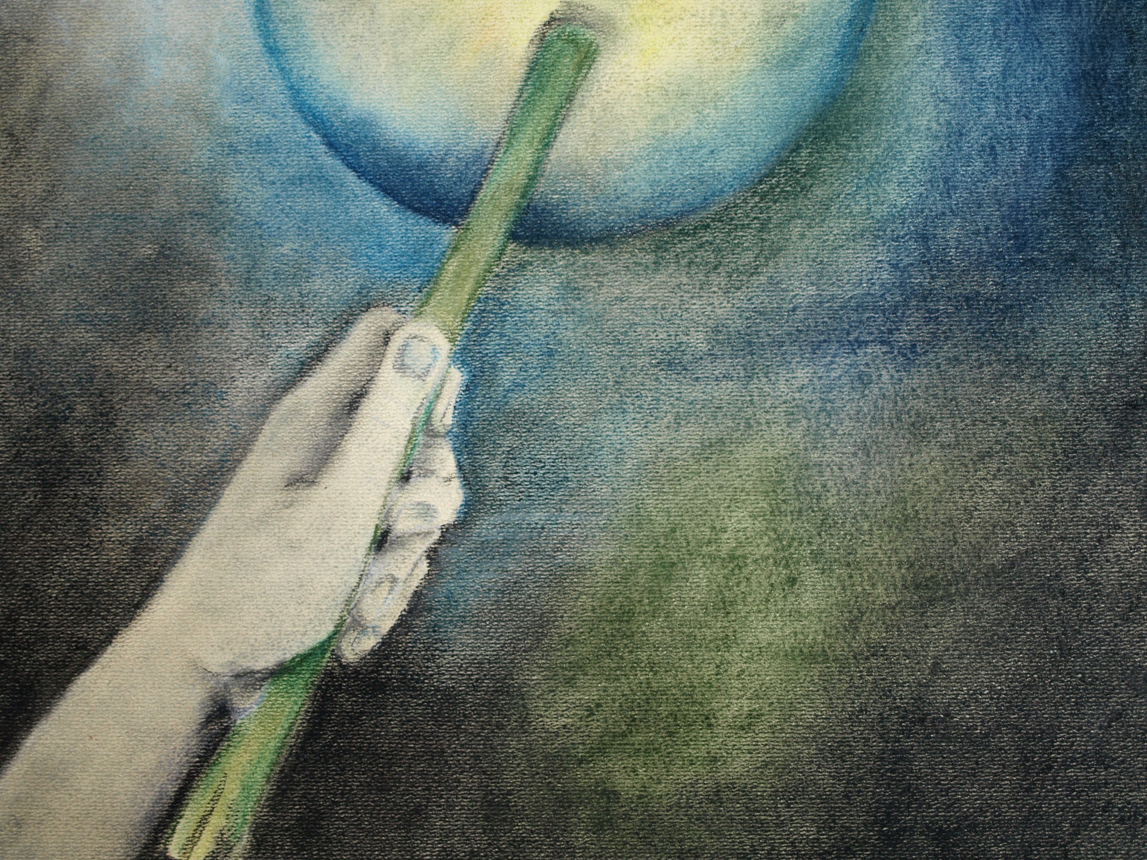 Niet of onleesbaar gesigneerd - Pasteltekening – Emoticon erased - ingelijst  kopen? Bied vanaf 1!