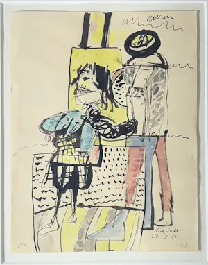 Lucebert - Vroeg werk - 27 IX 59 - Inkt - Aquarel kopen? Bied vanaf 1095!