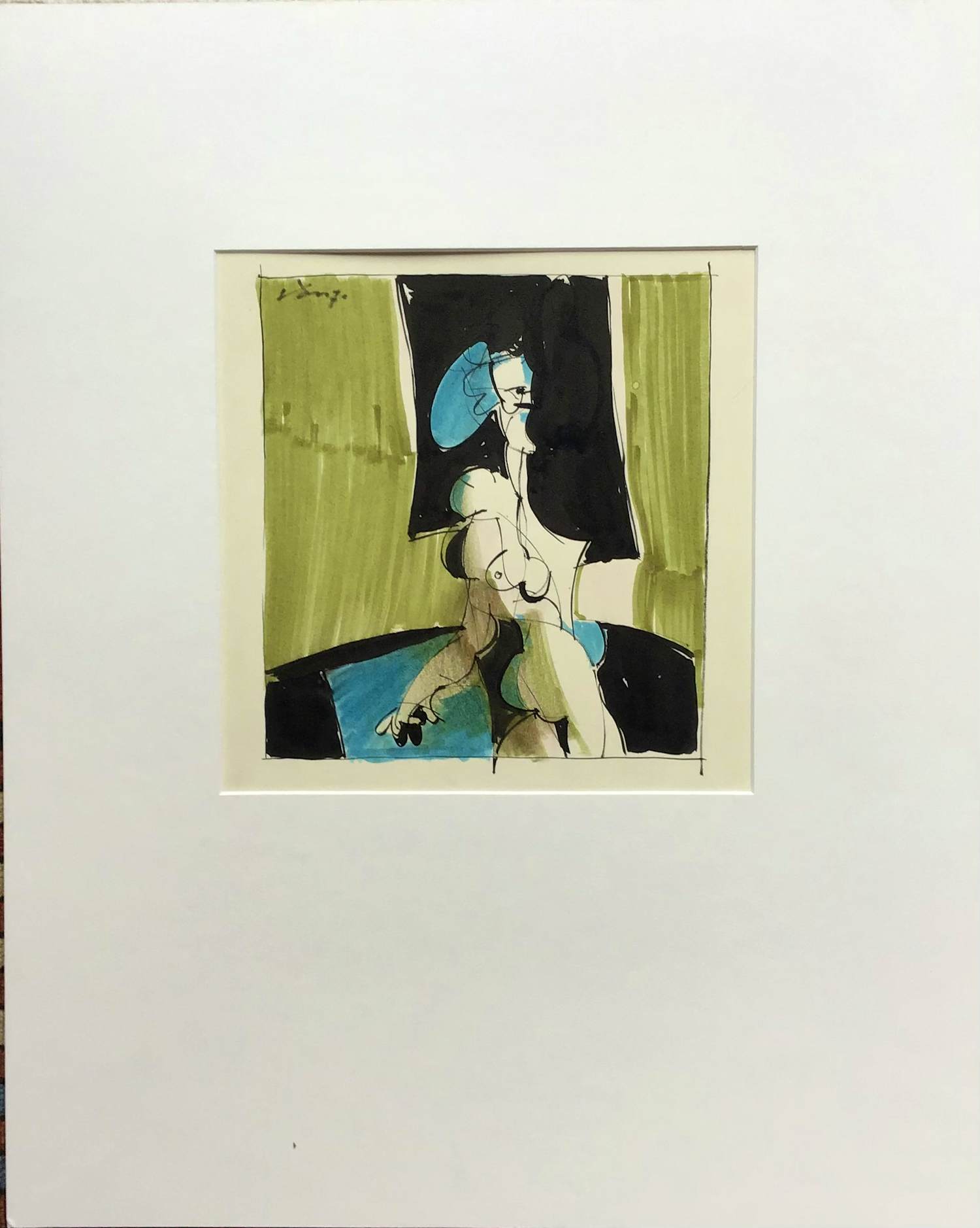 Hans van Zummeren - Tekening, handgesigneerd verkocht voor € 35!