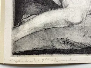 Walter Barten - Vrouwelijk naakt - ets kopen? Bied vanaf 75!