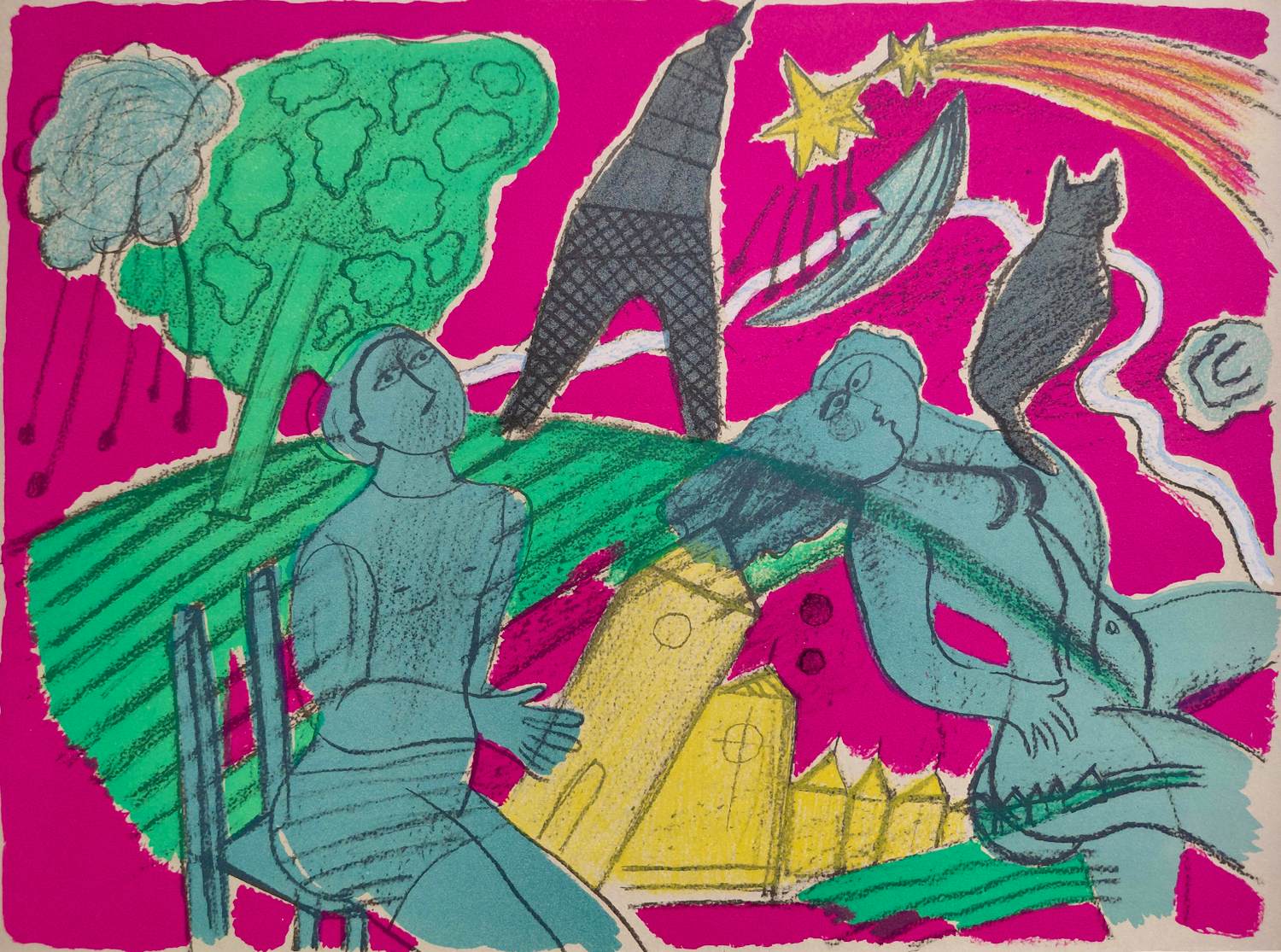 Corneille - La chanson du mal-aimé, litho kopen? Bied vanaf 250!