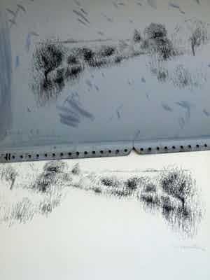 Metten Koornstra - Litho + originele drukplaat – Marne Vallei Frankrijk – 1962 verkocht voor € 35!