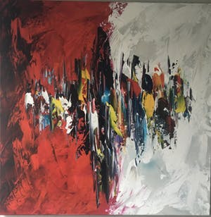 Gena - Abstract “ R & W “ kopen? Bied vanaf 200!