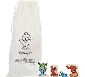 Keith Haring - schaakbord met karakteristieke stukken kopen? Bied vanaf 99!