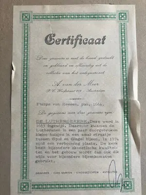 Jacob van Meurs - Amsterdam 'De Luthersche Kerck' kopen? Bied vanaf 229!