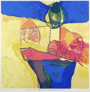 Henk van Vessem - Zeefdruk, Bronstige bron (...) - Ingelijst kopen? Bied vanaf 1!