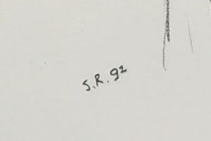 Steef Roothaan - Potlood, Zonder titel - Ingelijst kopen? Bied vanaf 1!