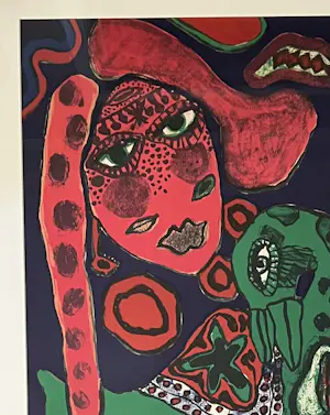 Corneille - Zeldzame oude lithografie, Les yeux noirs, 1973 kopen? Bied vanaf 800!