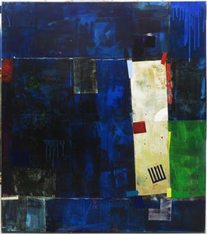 Jos Verwiel - Acryl en collage op doek, Kind of Blue (Zeer groot) kopen? Bied vanaf 400!