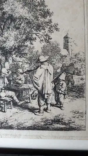 Adriaen van Ostade - De vioolspeler en de draailierspeler kopen? Bied vanaf 500!