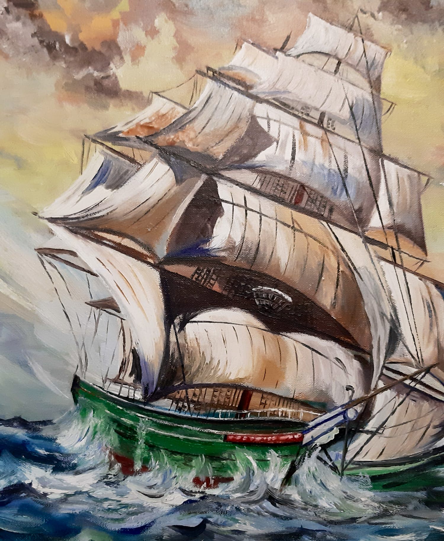 Niet of onleesbaar gesigneerd - Clipper op volle zee kopen? Bied vanaf 1!