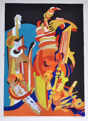 Vic Gentils - Zeefdruk - Gesigneerd - 80x60 cm - 1/130 verkauft für € 85!