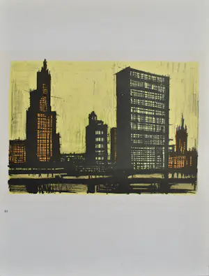 Bernard Buffet - New York, 10 LITHOGRAPHIES, 1967 par MOURLOT kaufen? Bieten Sie von 100!