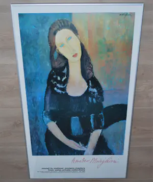 Amedeo Modigliani - the Israel Museum 1988 - Jeanne Hebuterne, 1918 - ingelijst kopen? Bied vanaf 75!