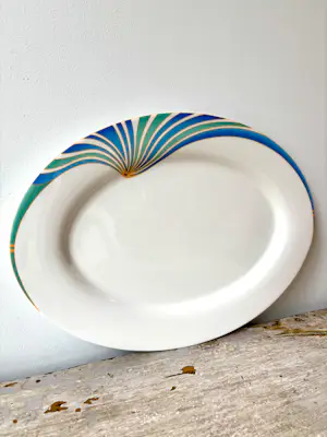 Villeroy en Boch - Villeroy & Boch Ovale serveerschaal uit de Lago-serie, Memphis Era, 1980 kopen? Bied vanaf 29!