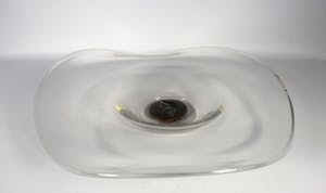 Corry Ammerlaan - Glas en brons, Schaal met medaillon kopen? Bied vanaf 1!
