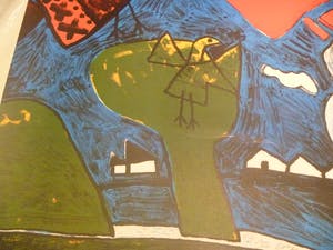 Corneille - laatste kans -zeer mooie zeefdruk in kleine oplage 47/50 kopen? Bied vanaf 230!