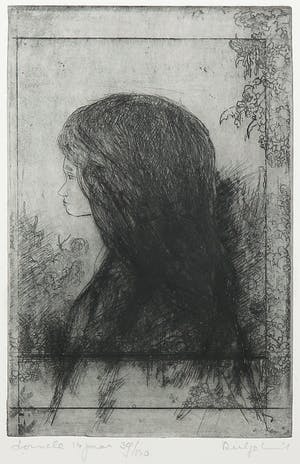 Dirkje Kuik - Ets, Donnele 14 jaar kopen? Bied vanaf 50!